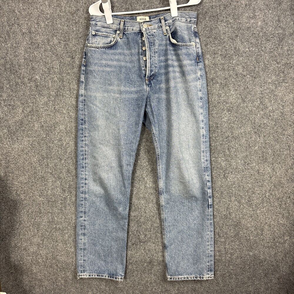 AGOLDE 90's Pinch Jeans Womens Size 29 Blue Button Urban Streetwear